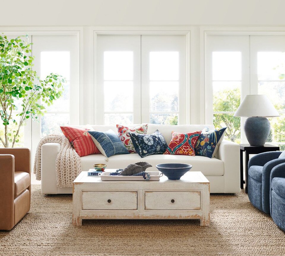 Zoey Printed Cushion Pottery Barn Australia